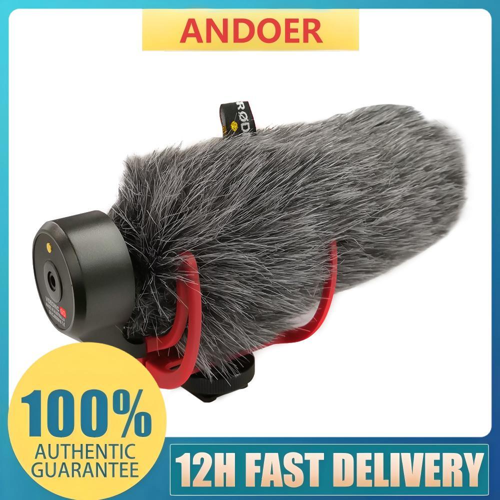 RODE VideoMic GO ไมโครโฟนแบบทิศทาง Super Cardioid น้ำหนักเบาในตัวกล้องพร้อมกระจกบังลมสำหรับกล้อง DSLR DV