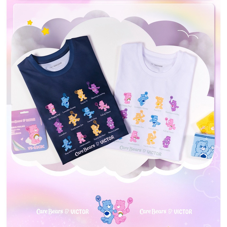 เสื้อแบดมินตัน VICTOR X Care Bears T-Shirt T-4501CBC A