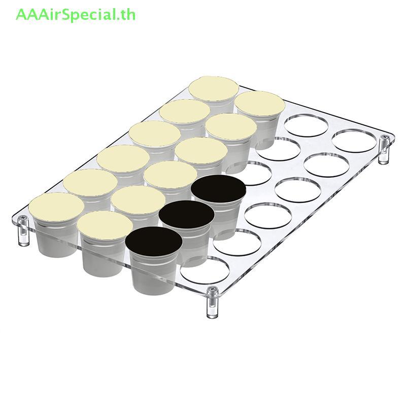 AAAirSpecial 24-Slot กาแฟแคปซูลผู้ถือลิ้นชักถาด K-Cup กาแฟ Pods อะคริลิคแคปซูล Rack Home Office TH