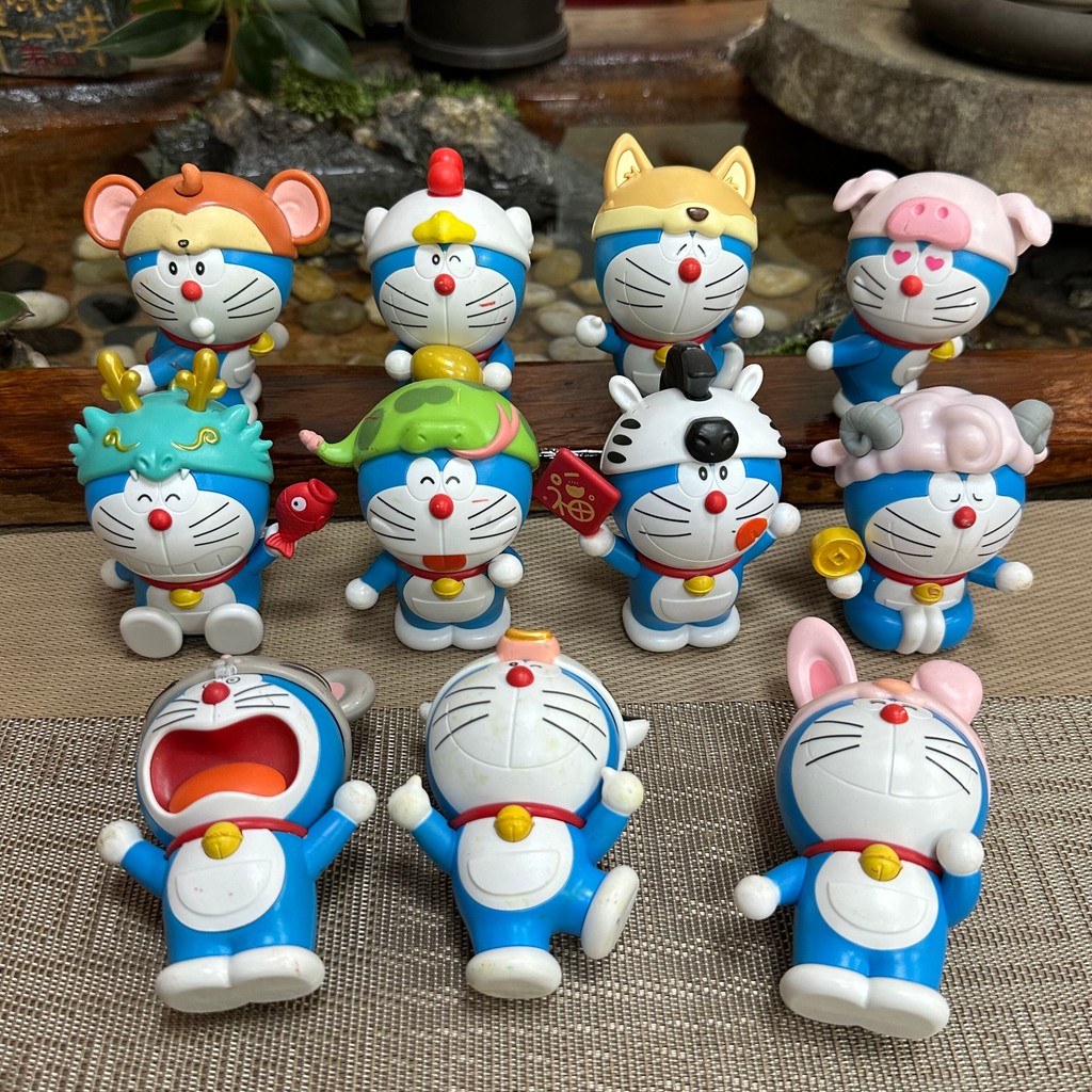 Bulk Doraemon Doraemon Zodiac Series Mystery Box KFC รูปของเล่นเดสก์ท็อปตกแต่ง