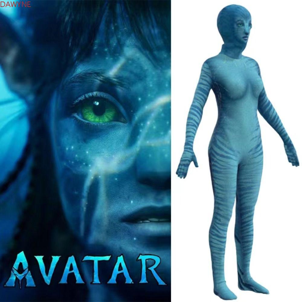DWAYNE Avatar Jumpsuit สําหรับผู้หญิงภาพยนตร์ตลก Avatar Way of Water Neytiri เครื่องแต่งกายชุดคอสเพล