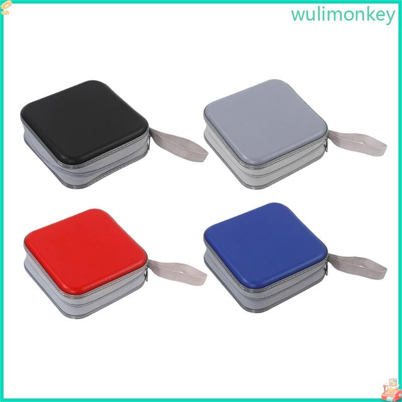 WU 48 ความจุ CDs Case Holder Storage Hard Plastic DVD CDs Wallets Storage Bag
