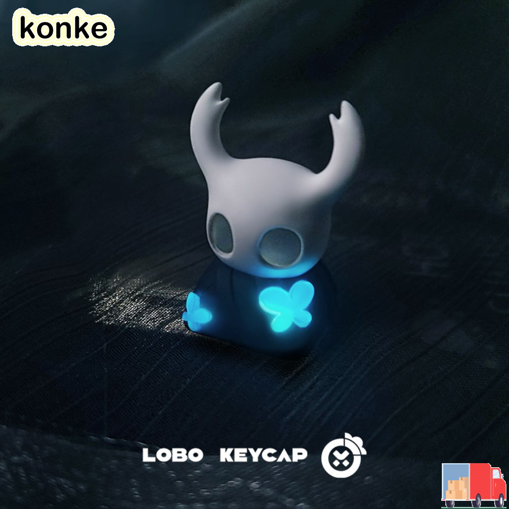 KONKE Hollow Knight Keycap, เรซิ่นโปร่งใสคีย์บอร์ด Keycap, Creative Hornet Esc Key ประณีตตุ๊กตา Keyc