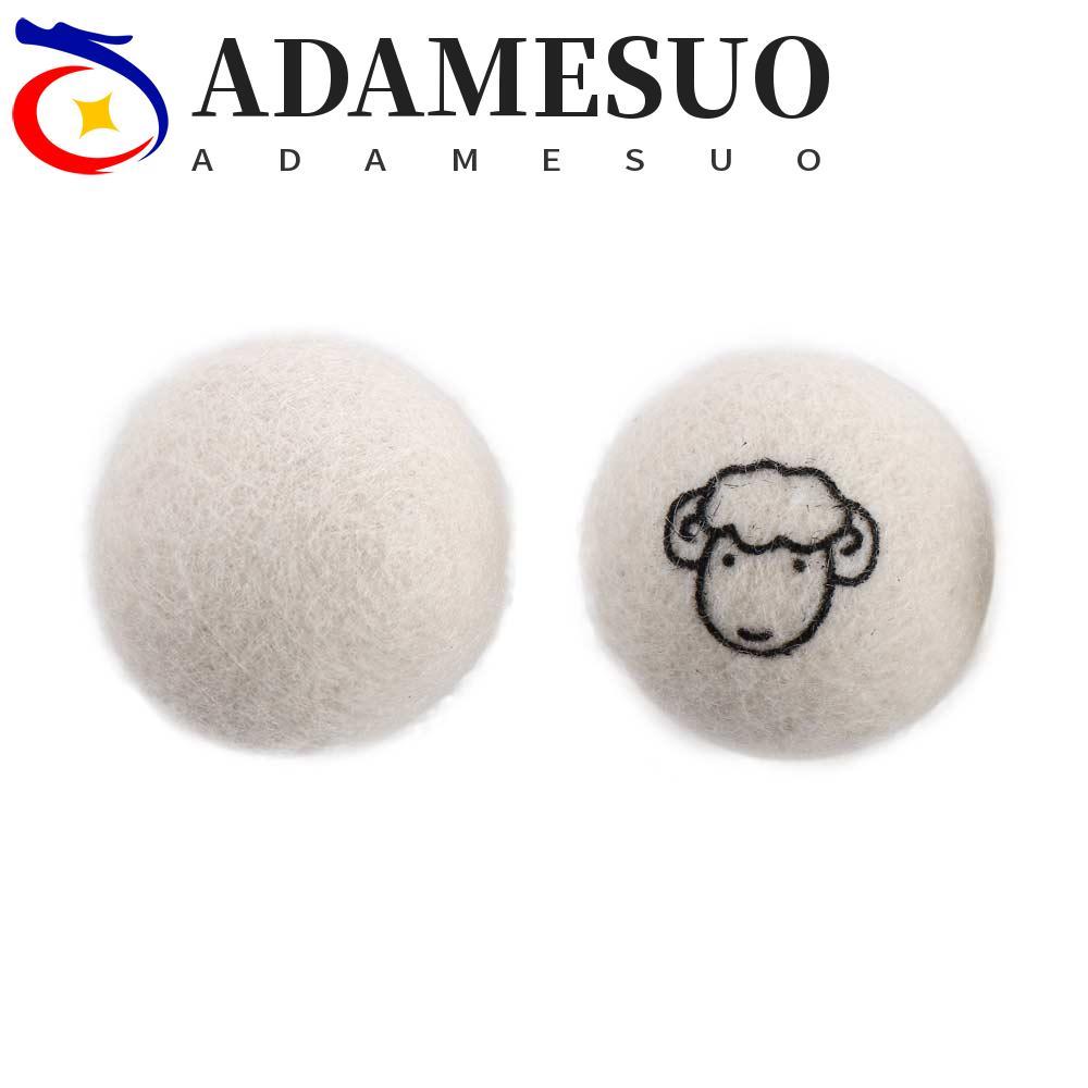 ADAMESUO ลูกบอลอบแห้งลายน่ารัก 5 ซม. ซักผ้า|อุปกรณ์เสริมความชื้นในครัวเรือนดูดซับลดผลิตภัณฑ์ซักผ้าไฟฟ้าแบบคงที่