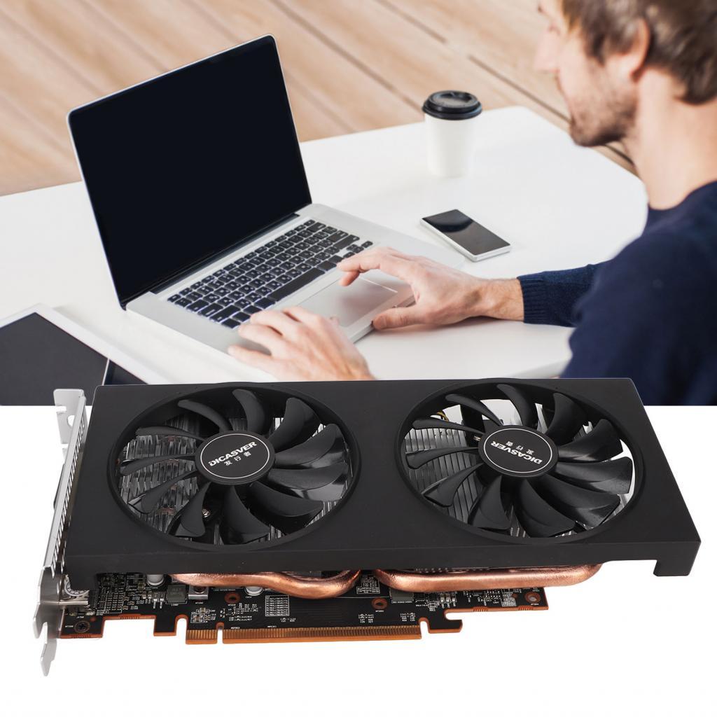 กราฟิกการ์ดสําหรับเล่นเกม 8GB GDDR6 256Bit DVI-I PCI Express 4.0 วิดีโอคอมพิวเตอร์สําหรับพีซี