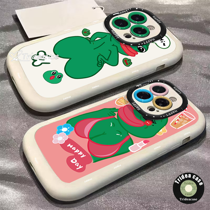 Redmi กล่อง 13C 13 12 14C 12C 10 9T 9A 10A 10C 9C หมายเหตุ 8Pro หรูหราไอศกรีมเค้กกล่องตลกกบรูปร่าง