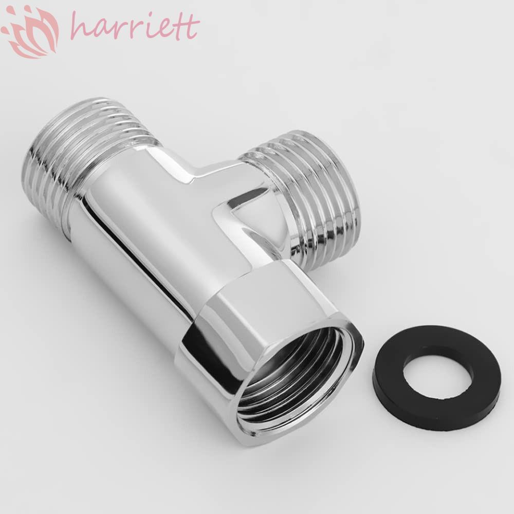 HUNIU 3 Way T Shape Adapter, Anti-Rust Replacement G1/2" Diverter Valve,ปฏิบัติอเนกประสงค์ Anti-leak