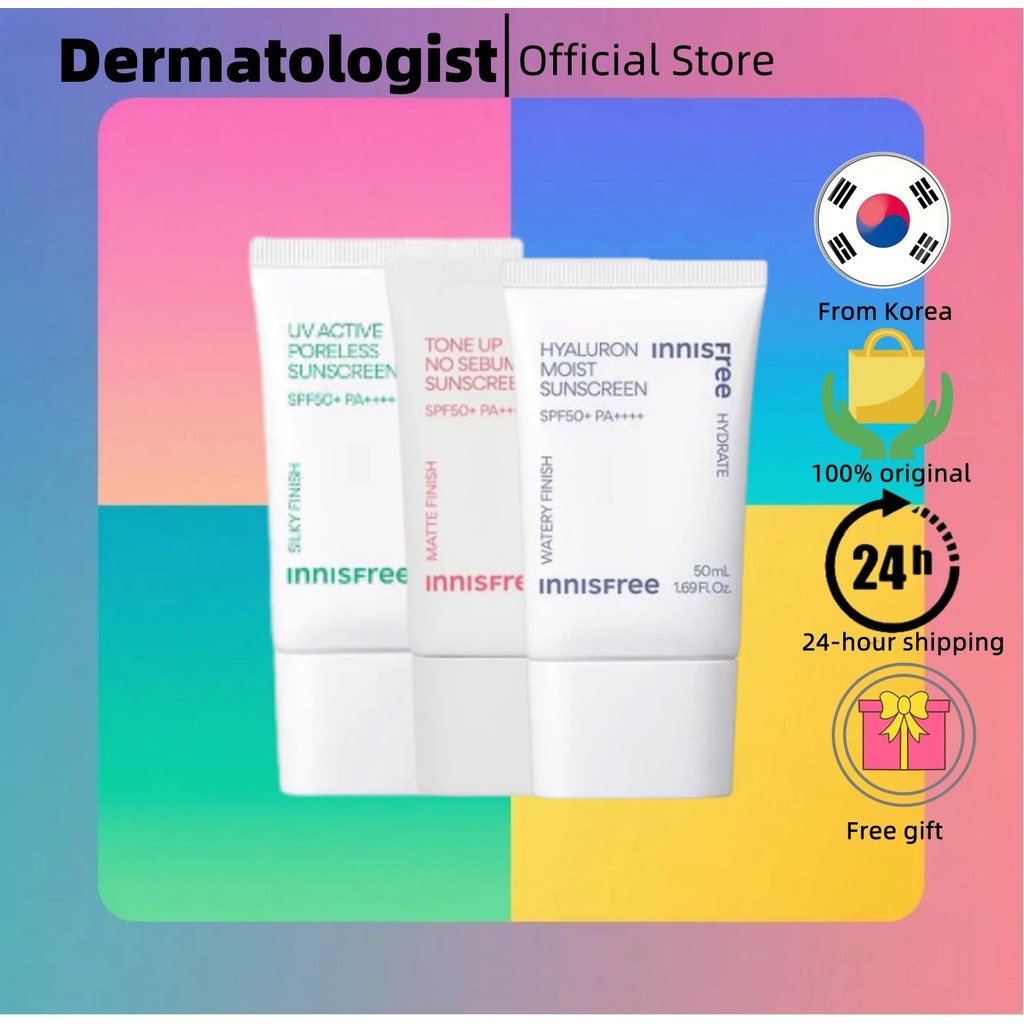 [INNISFREE] ครีมกันแดดที่มีกรดไฮยาลูโรนิก 50ml/Toner Sunscreen 60ml/Active Sunscreen 50ml