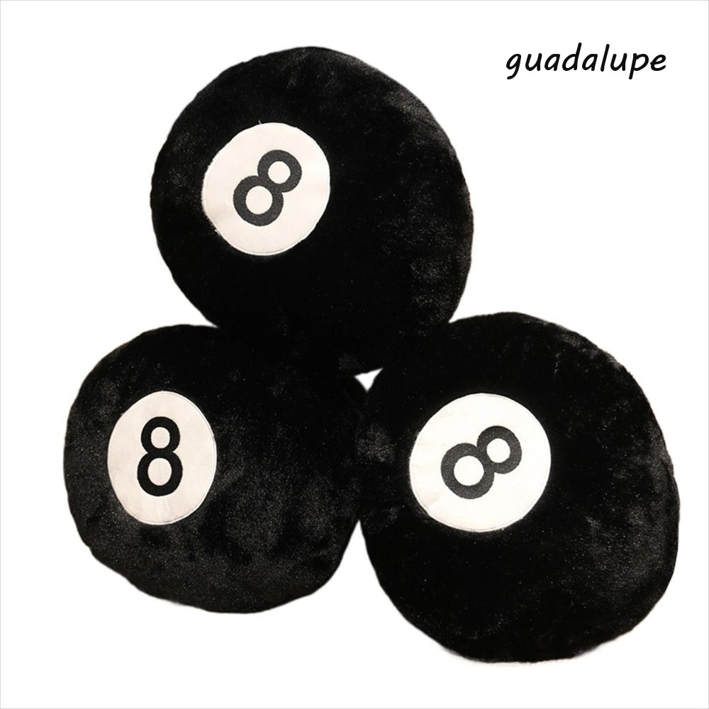 GUADALUPE1 จําลองบิลเลียดของเล่นตุ๊กตาในร่มกีฬาห้องนอนเบาะรองนั่งโซฟาตกแต่งแปดลูกตกแต่งบ้าน 8 Ball ห