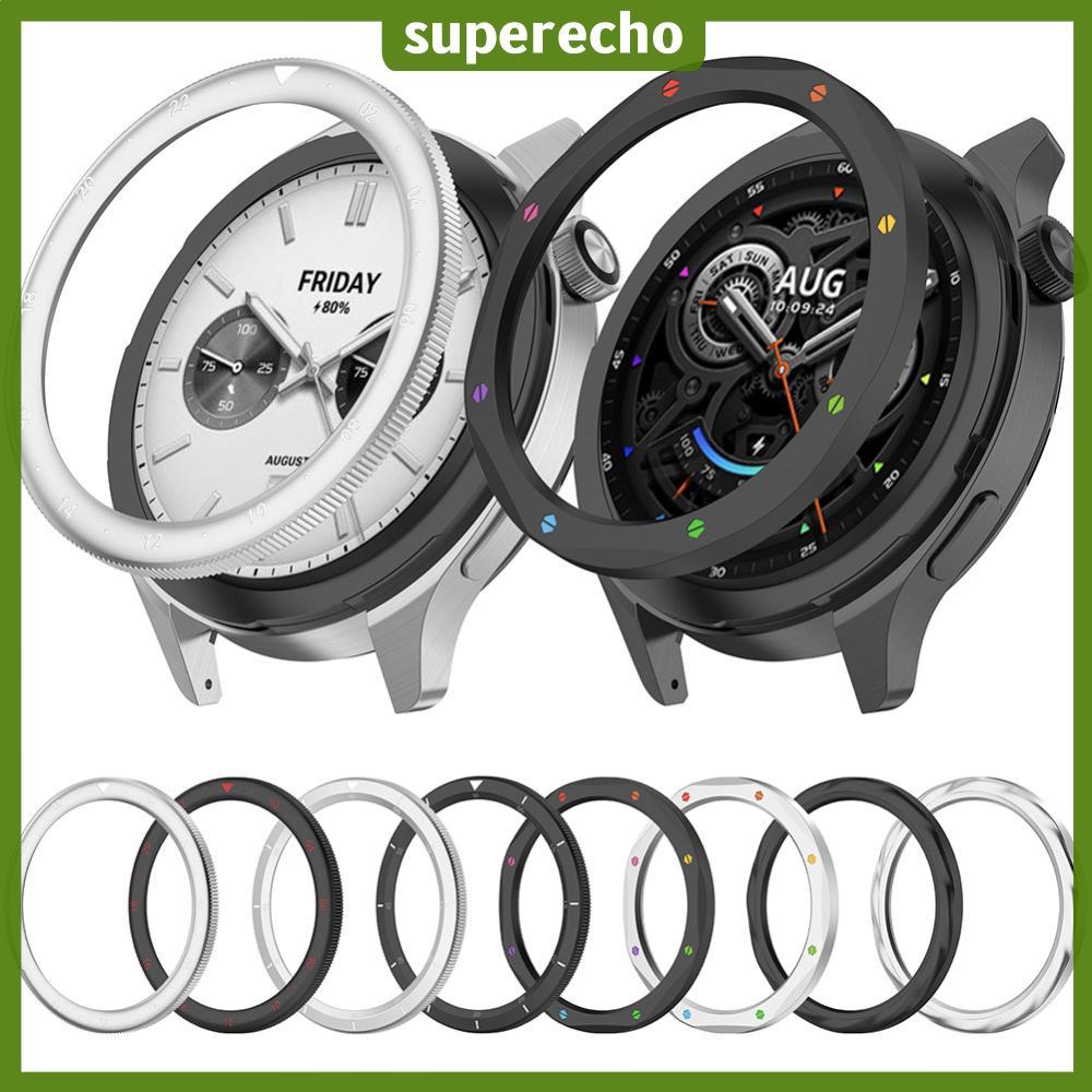 โลหะ Bezel แหวนสําหรับนาฬิกา Xiaomi S4 S3 Protector พร้อมฟิล์มนาฬิกาสําหรับนาฬิกา Bezel Shell S3 eSI