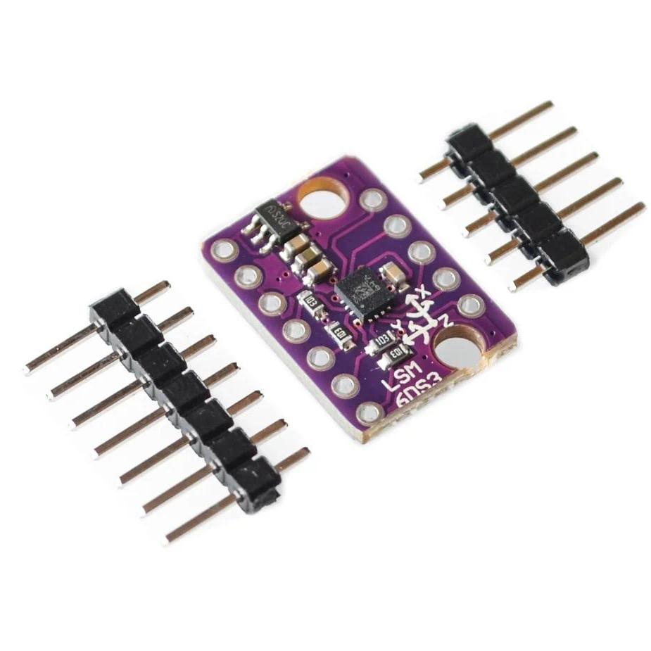 GY-LSM6DS3 LSM6DS3 Accelerometer Gyro ฝังโมดูลเซ็นเซอร์อุณหภูมิดิจิตอล SPI IIC I2C โมดูลอินเทอร์เฟซ 