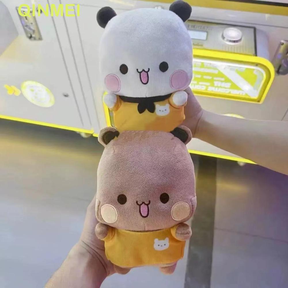 QINMEI Kawaii ตุ๊กตาตุ๊กตา Bubu และ Dudu, หมีแพนด้าตุ๊กตาหมีตุ๊กตาการ์ตูน Bubu และ Dudu Panda ตุ๊กตา