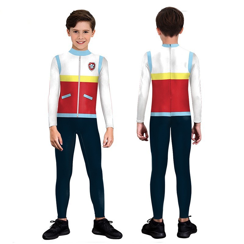 ชุดบอดี้สูทพิมพ์แน่นสำหรับเด็ก Cosplay Maomao Archie Wang