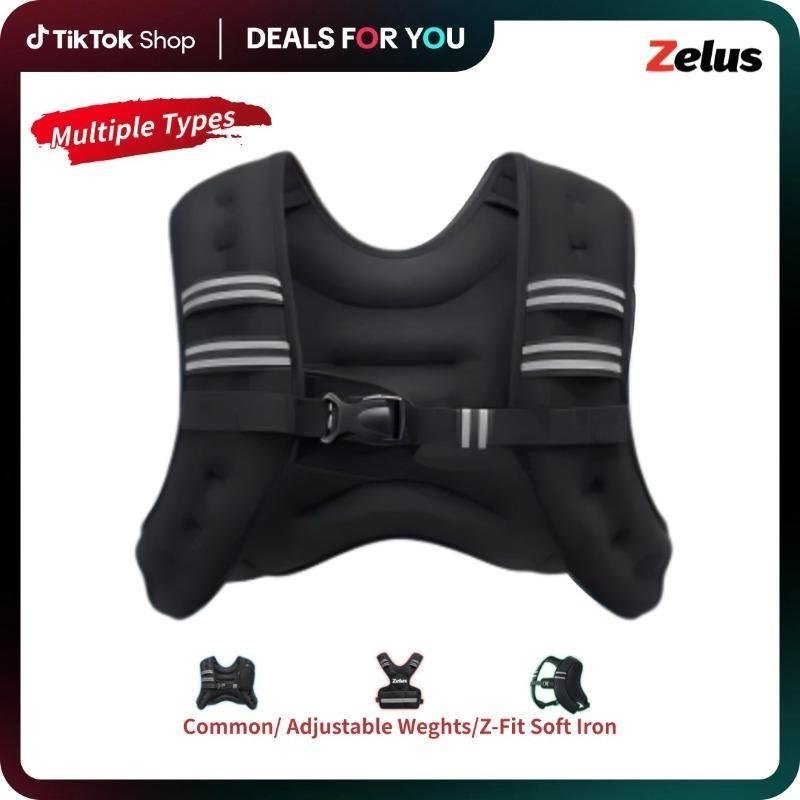【Fall Deals For You】ZELUS Weighted Vests,Adjustable 6-30lbs,Weighted Vest Workout with Reflective St