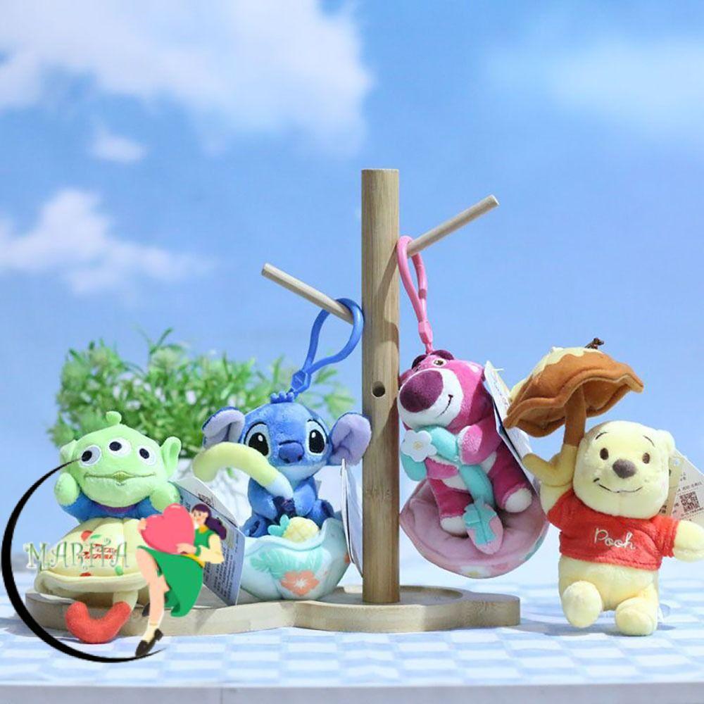 พวงกุญแจ MARITA พวงกุญแจ PlushLotso Winnie Piglet เครื่องประดับกระเป๋าการ์ตูน