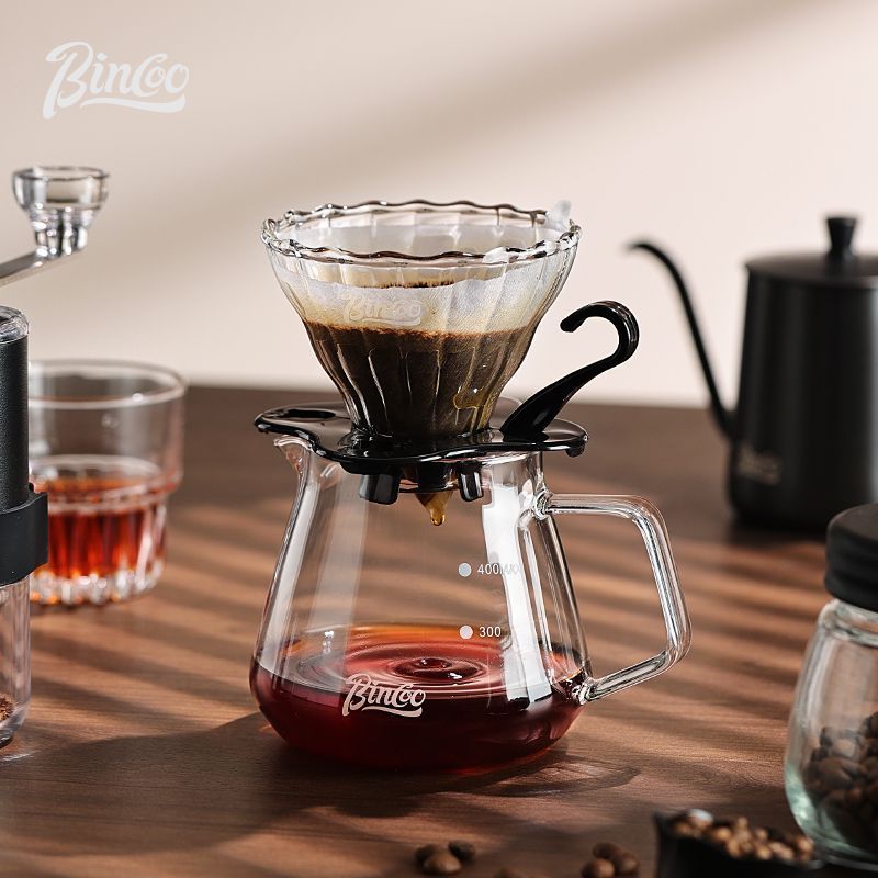 Bincoo Hand Brew Coffee Set แก้วกรองกาแฟถ้วย Hand Brew Pot กรองกาแฟ กาแฟ Hand Brew Coffee Pot DBB3