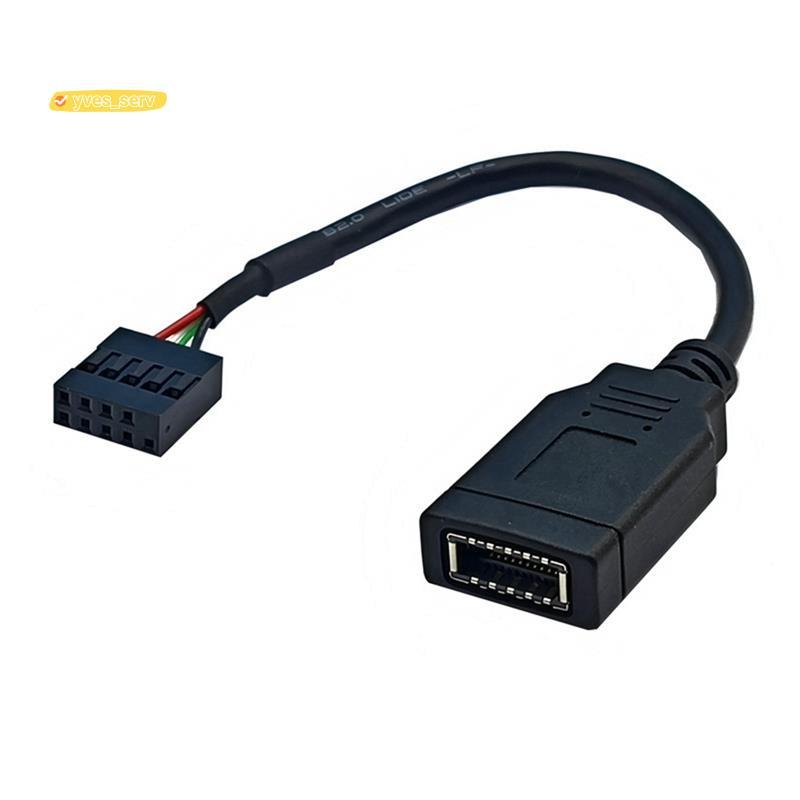 yves_serviceUSB 9PIN to TYPE-E อะแดปเตอร์สาย USB 9PIN to TYPE-E สาย USB แผงด้านหน้าอะแดปเตอร์สาย USB