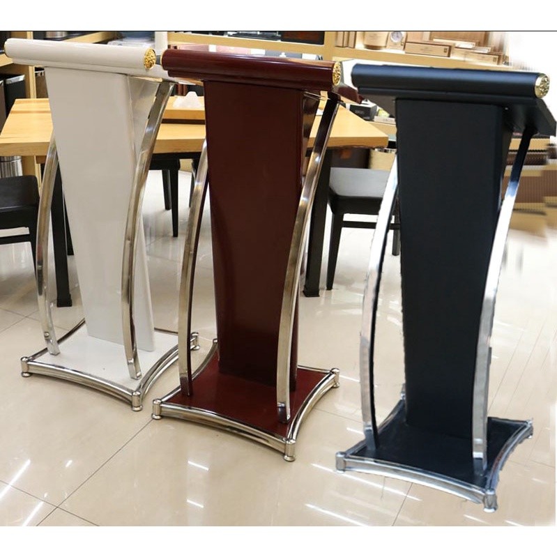 ✨Yuyu-โพเดียมผู้บริหารเหล็ก โพเดียมสแตนเลสห้องเรียน 120x49x49 ซม.