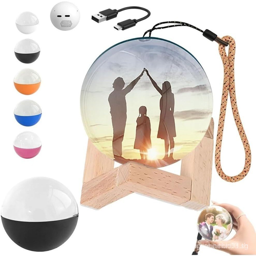 Corememory Memory Orb เครื่องประดับคริสต์มาสส่วนบุคคลโคมไฟทรงกลม Video Ball วิดีโอที่กําหนดเอง Spher
