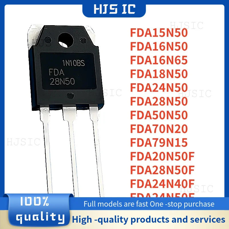 5PCS FDA15N50 FDA16N50 FDA16N65 FDA18N50 FDA28N50 FDA50N50 FDA70N20 FDA79N15 FDA20N50F FDA28N50F FDA