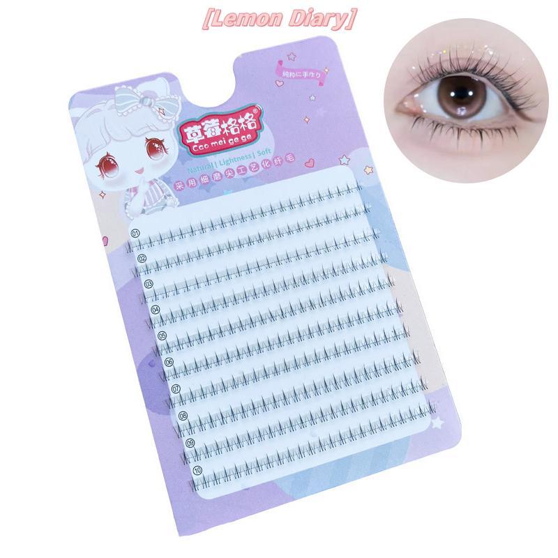 แอลดี| Lower Lashes ธรรมชาติ Lower Lashes Segmented Lower Lashes เดี่ยว Lashes เครื่องมือแต่งหน้าขนต
