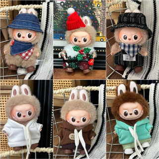 เสื้อผ้าตุ๊กตา สําหรับ 4.0 Pin สําหรับ Love Labubu เสื้อผ้าอุปกรณ์เสริมฟรีรองเท้าชุดสําหรับ 10 ซม. Labubu เสื้อผ้าชุดอุปกรณ์เสริม