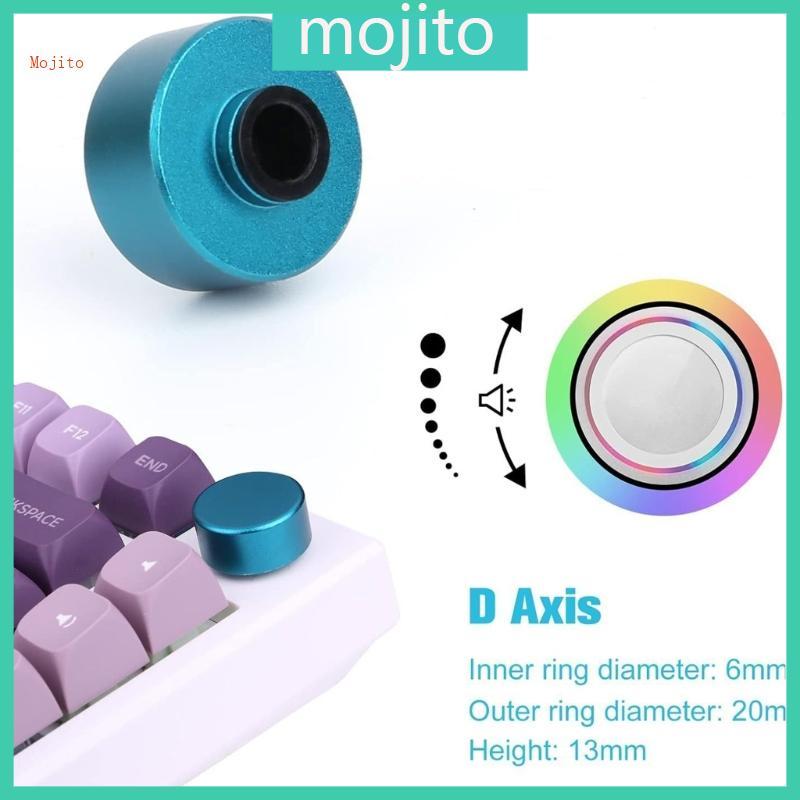 Mojito Ergonomic Metal Knob สําหรับ F75 IK75 คีย์บอร์ดแบบกลไก Setups ประสิทธิภาพที่ถูกต้องปรับแต่งอั