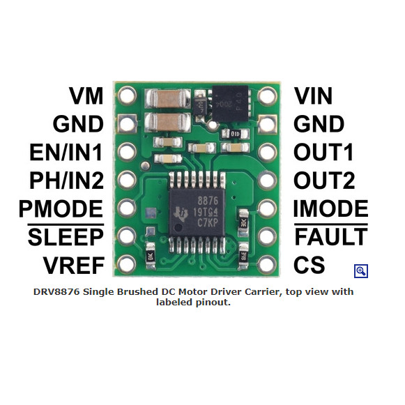 现货 DRV8876 Single Brushed DC Motor Driver Carrier 4036模