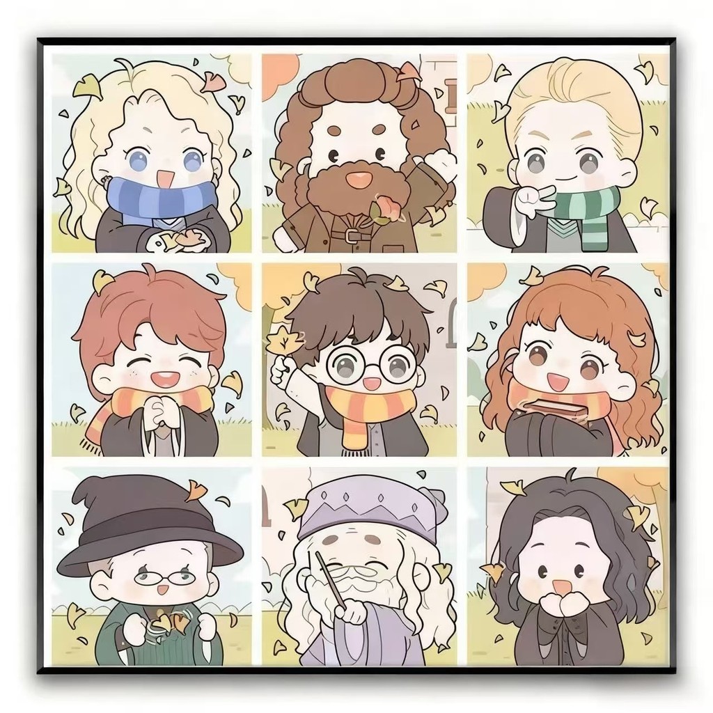 【60x60cm-11CT】ปักครอสติส 2025 สาวน่ารัก สัญลักษณ์ จิ่วกงเกอ สไตล์การ์ตูนที่ทําด้วยมือด้ายเย็บปักถักร้อย