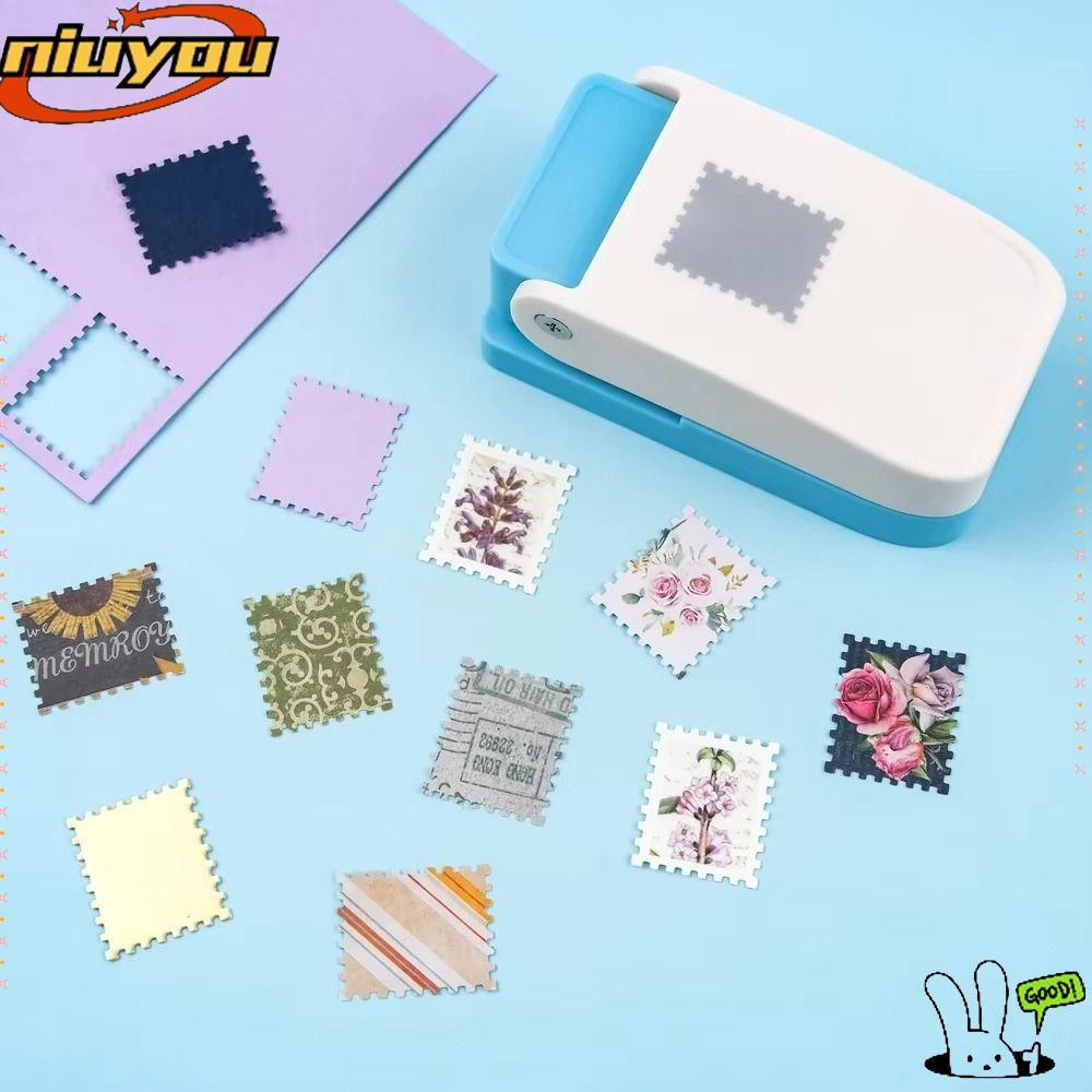 NIUYOU Stamp Border Punch,งานฝีมือ DIY Embosser Stampลายนูน| ทําด้วยมือแบบพกพาประหยัดแรงงานแสตมป์รูป
