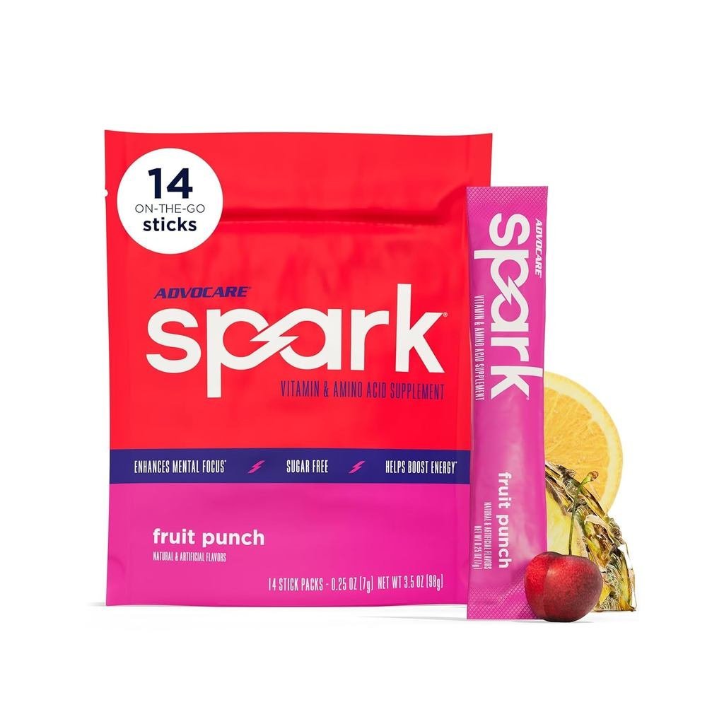 AdvoCare Spark - Energy Drink Mix - วิตามินและกรดอะมิโน - พอร์ต Energy & Focus* - พอร์ตภูมิคุ้มกันแบ