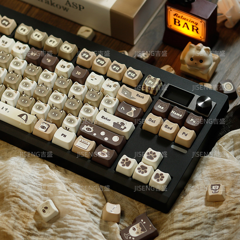 GMK87 คีย์บอร์ดเชิงกลสามโหมดชุดที่กําหนดเองปะเก็นบลูทูธไร้สายผลิตภัณฑ์สําเร็จรูป VIA หน้าจอ Mahjong 
