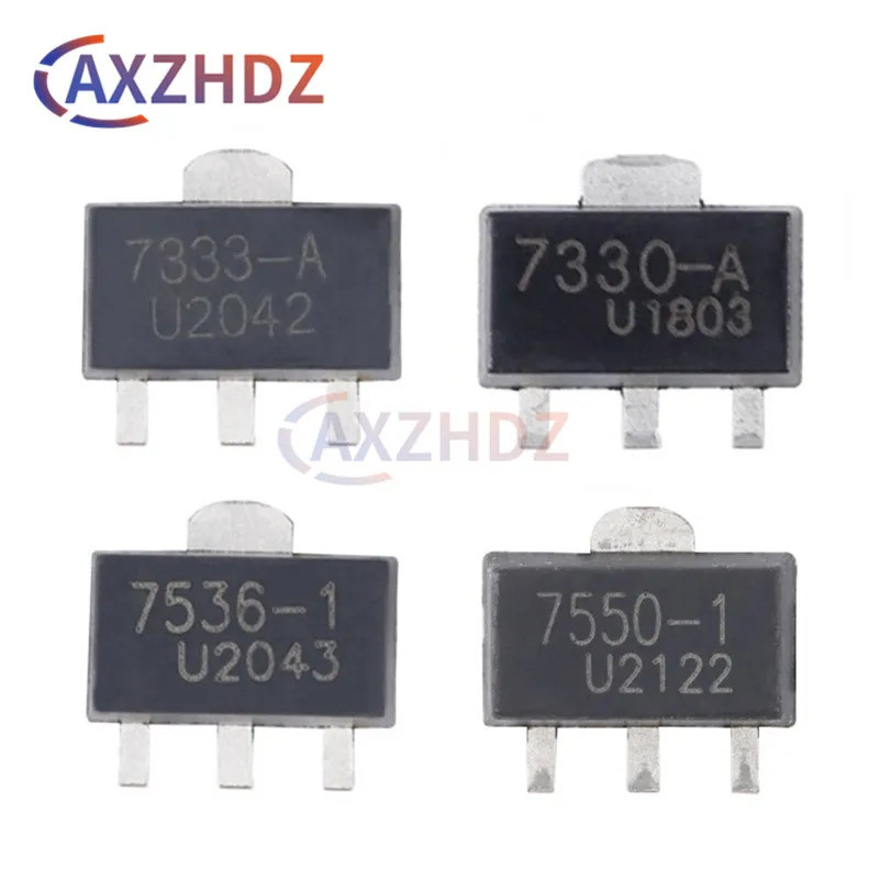 50PCS HT7330-A 7333 73336 7350-A 7530-1 7533-1 7536 7550 SOT-89 3V 3.3V 3.6V 5V 250mA 30V SMD LDO Re