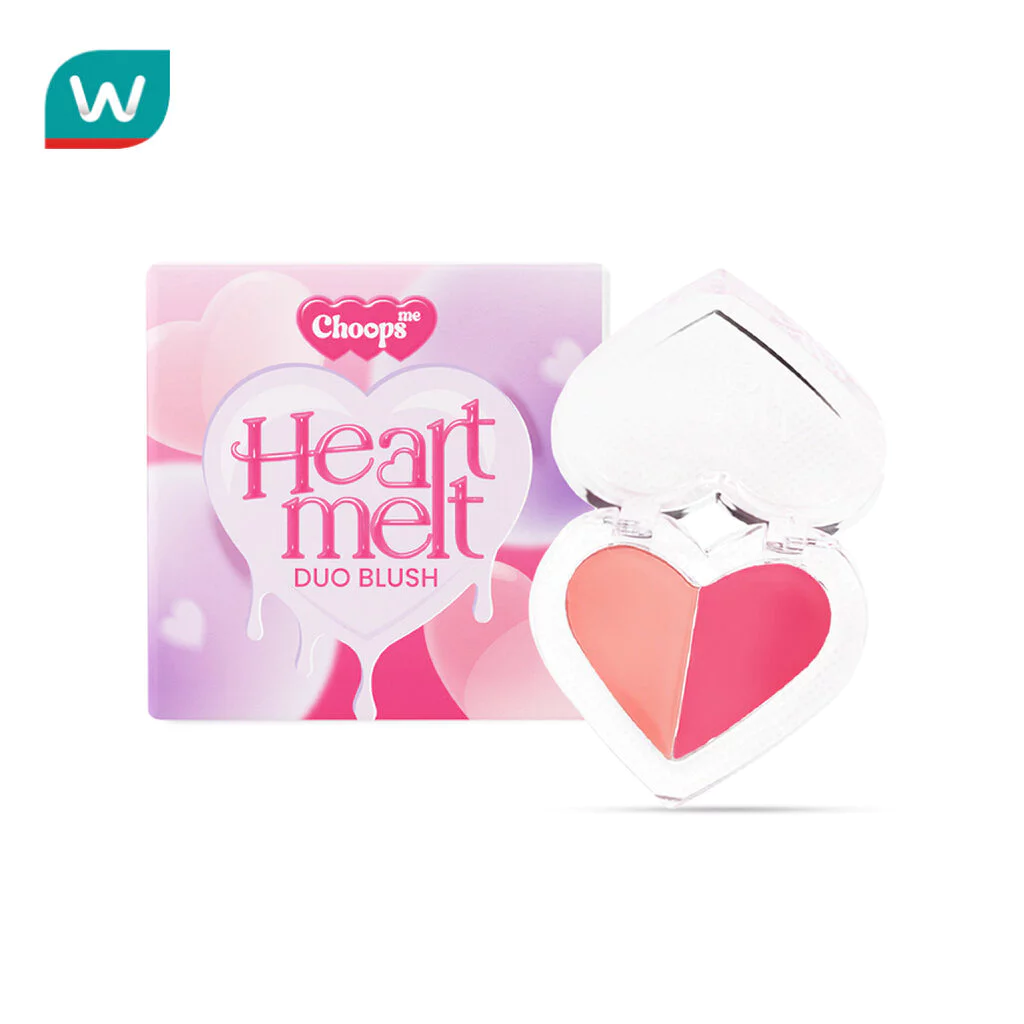 Choops จุ๊ปส์ มี ฮาร์ท เมลท์ บลัช ดูโอ้ 4ก. 01 เบบี้ พิงก์ เมลท์