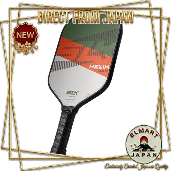 [Direct From Japan] 2024 SLK Helix Pro Pickleball Paddle | Carbon Fiber & Fiberglass Hybrid Face | T