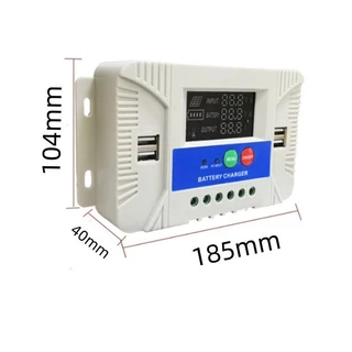 [รุ่นอัพเกรดใหม่] MPPT 30A โซล่าชาร์จเจอร์ 12V/24V Solar Charge Controller จอ LCD 4USB ชาร์จแบตเตอรี่โซล่าเซลล์