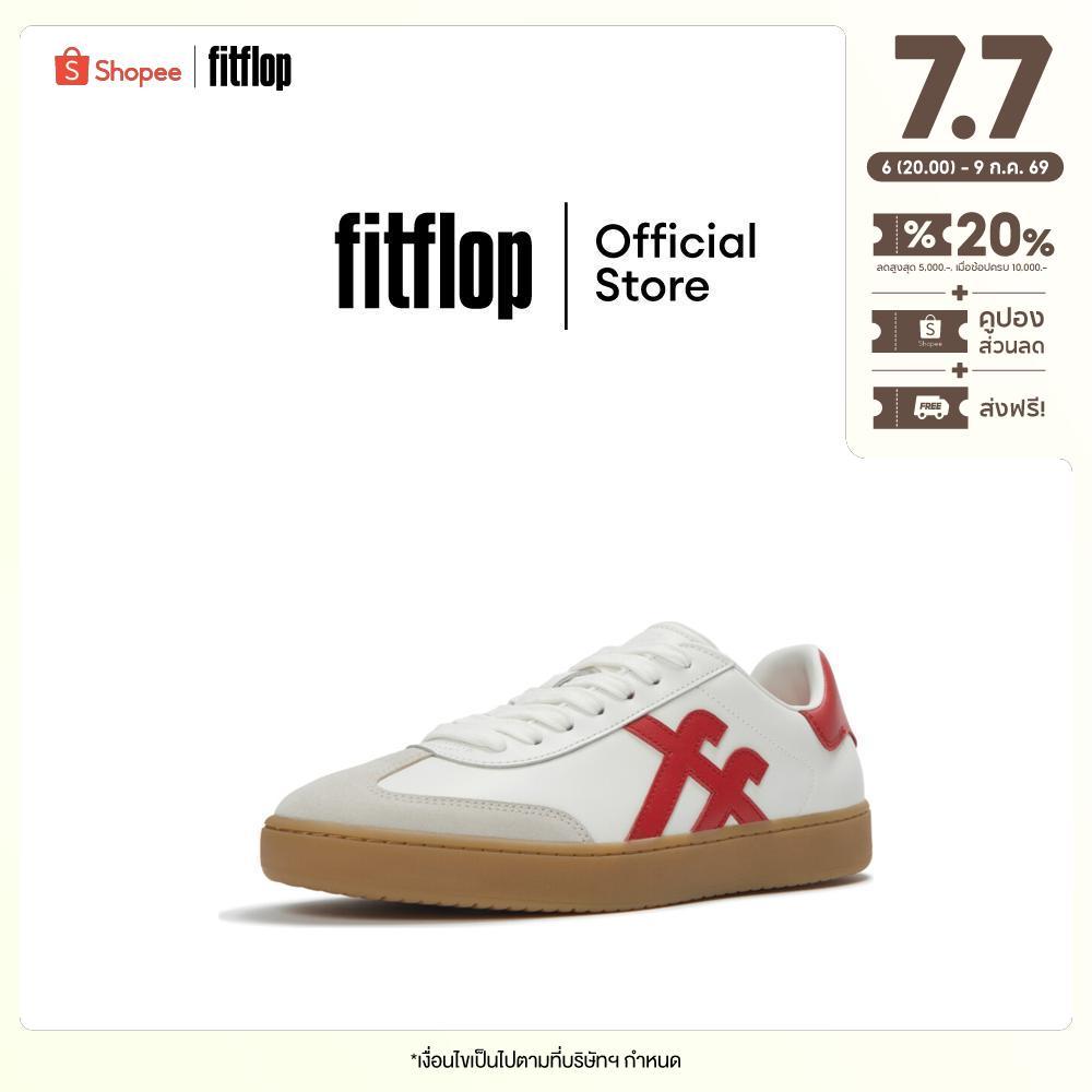 FITFLOP THE DASH T-TOE SNEAKERS รองเท้าผ้าใบผู้ชาย รุ่น A6D-D82 สี URBAN WHITE/RED