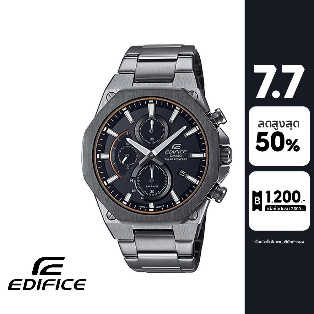 CASIO นาฬิกาข้อมือผู้ชาย EDIFICE รุ่น EFS-S570DC-1AUDF วัสดุสเตนเลสสตีล สีดำ