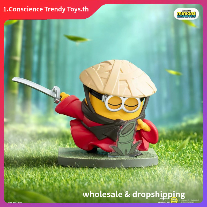P POPMART POPMART Minions and the Big Monster Series Figure-made Mystery Box ของเล่นเครื่องประดับของขวัญ
