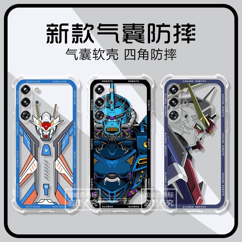 สําหรับเคสโทรศัพท์สําหรับเล่นเกม RedMagic 10 Pro, ฝาครอบป้องกัน RedMagic 10 Pro+, ถุงลมนิรภัยสไตล์กั
