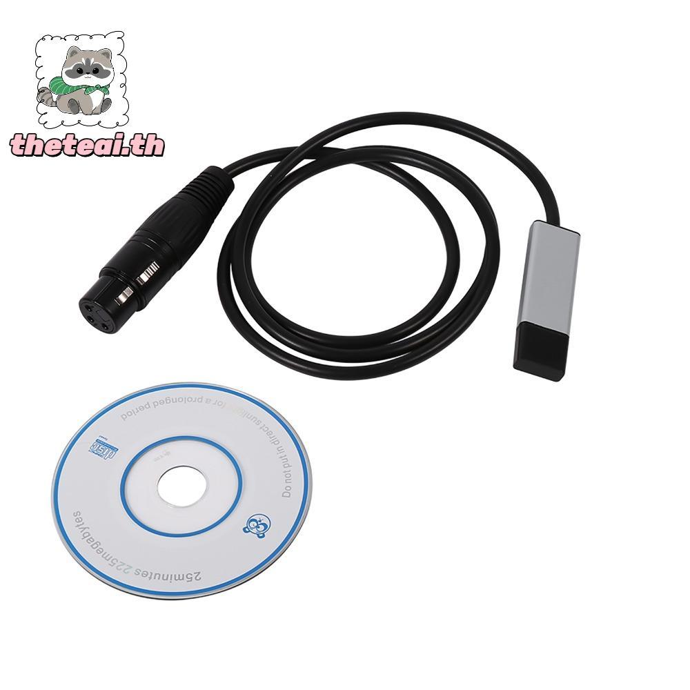 อินเทอร์เฟซ THETEAI USB to DMX, อะแดปเตอร์ USB to DMX ขนาดเล็ก 1 ม. / 39.37 นิ้ว, การควบคุมพีซีตัวแป