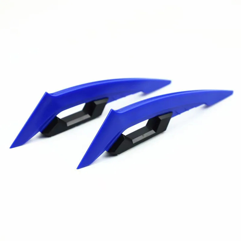 1 คู่รถจักรยานยนต์ Aero Wings Universal ด้านหน้าด้านหลังสปอยเลอร์ชุดสําหรับ 250SR Ninja 400 R3 GSXR 