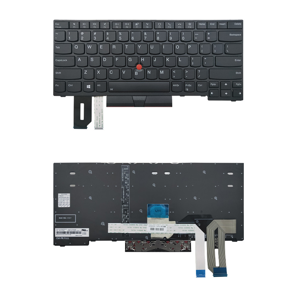 เหมาะสําหรับ Lenovo E480 E485 E490 T480S R490 L380 L390 T495 L490 คีย์บอร์ด S2
