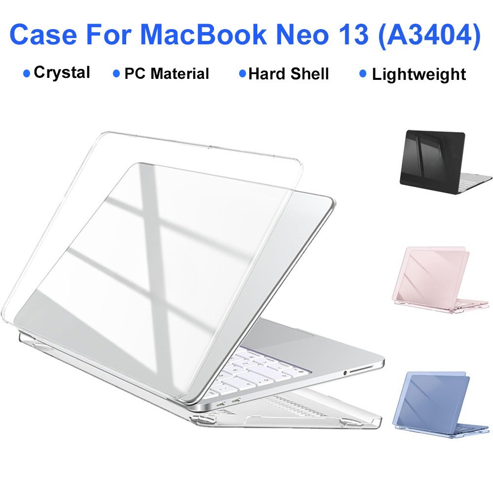Summer เคสใสสำหรับ For MacBook Neo 13 นิ้ว (รุ่นปี 2026 รหัส A3404) เคสแข็งใส น้ำหนักเบา กันรอยขีดข่วน