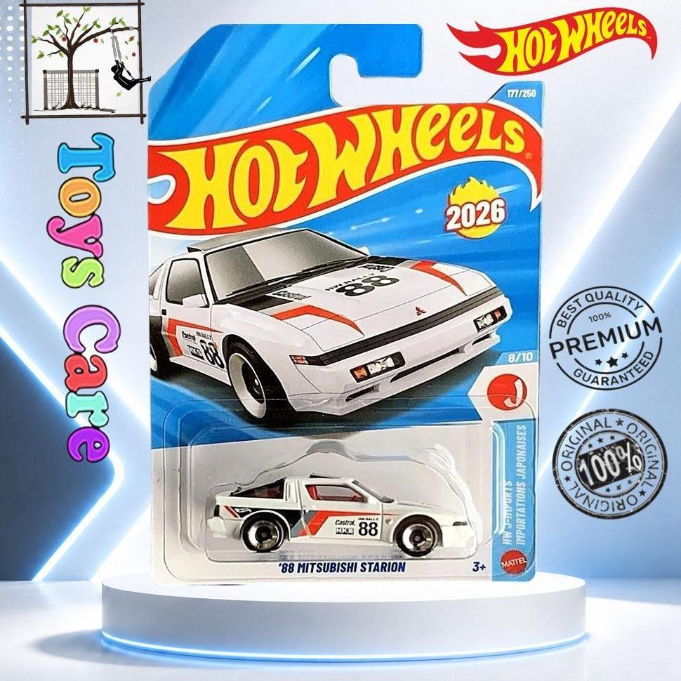 Hot Wheels Cars 88 Mitsubishi Starion White Diecast JDM Sports Car
