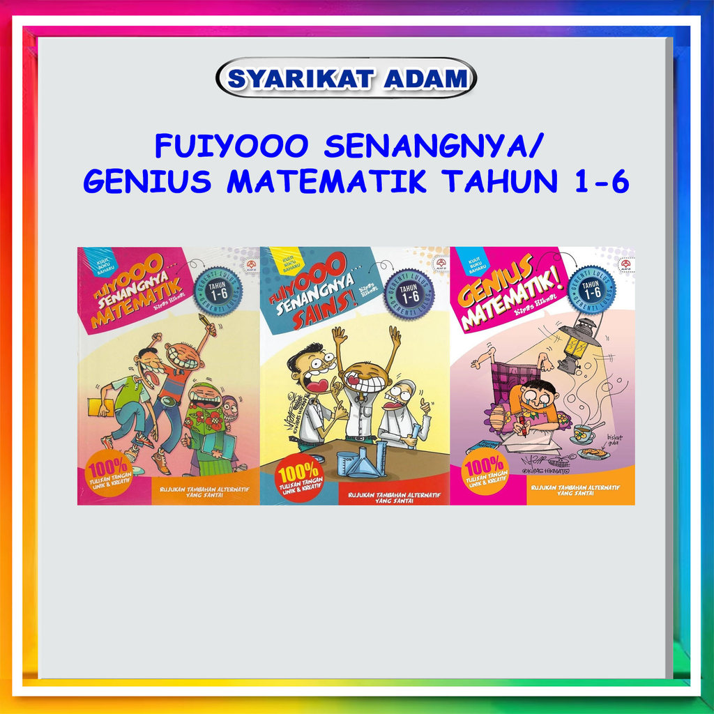 [ADM] REFERENCE BOOK: FUIYOOO...HAPPY YEAR 1-6 / GENIUS MATHEMATICS YEAR 1-6