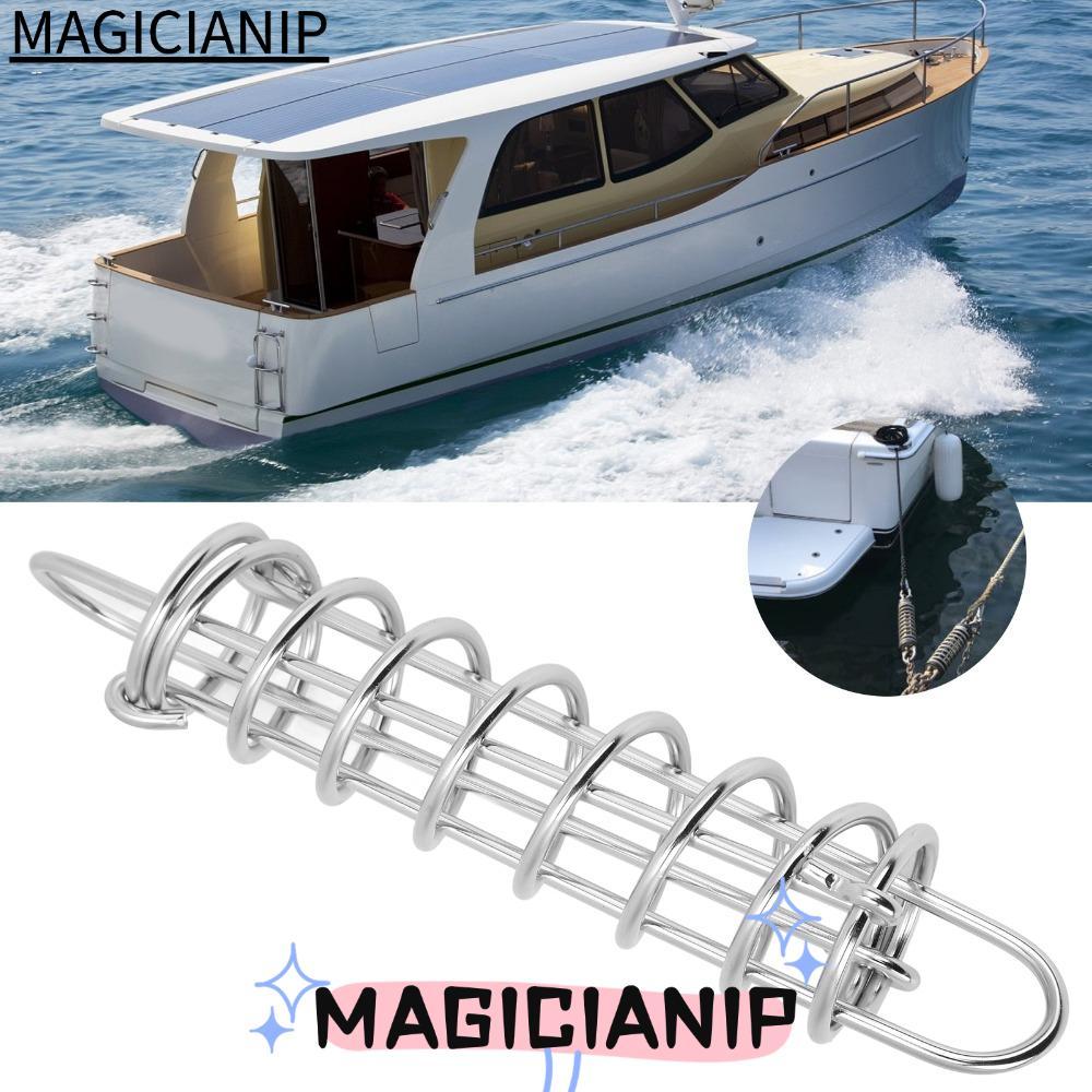MAGICIANIP Boat Docking Spring, 304 สแตนเลส 270 มม.Mooring Spring, Marine Grade Shock Absorptio Snub