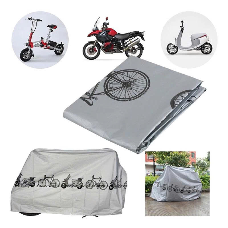 [PRINT BIKE PICTURE] ผ้าคลุมกันแดดกันฝนสําหรับรถมอเตอร์ไซด์ จักรยาน..