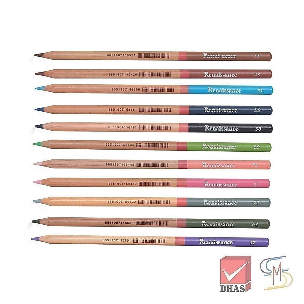 Renaissance สีไม้ ดินสอสีไม้ เกรดอาร์สติส ชุดที่ 2/3 รูปที่ 2