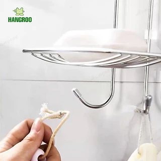 HANGROO H551 ที่วางสบู่ สแตนเลส 1 ชั้น และ2ชั้น ห้องน้ำ ห้องครัว ไม่ต้องเจาะผนัง